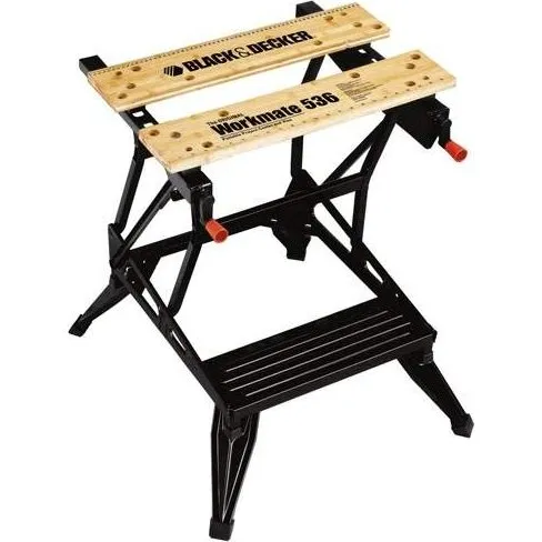 Black & Decker WM536-XJ Arbejdsbænk, 2-højde, foldbar, sort
