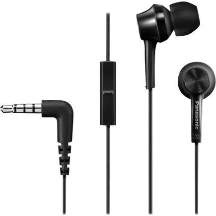 Panasonic RP-TCM115E In-Ear Øreproptelefoner Sort med Mikrofon