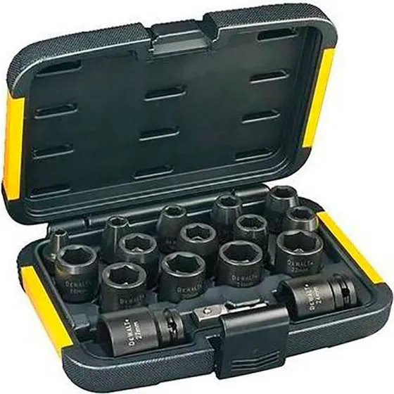 DeWalt DT7506-QZ Topnøglesæt 1/4"-3/8" (17 dele)