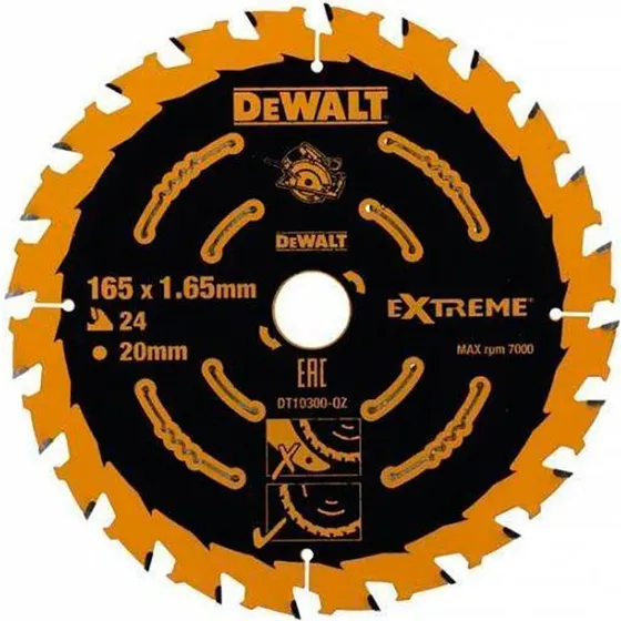 DeWalt Extreme Rundsavsklinge 165 mm, 24 tænder