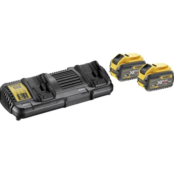 Dewalt DCB132X2 XR FLEXVOLT 9Ah Batterisæt med Dobbeltlader