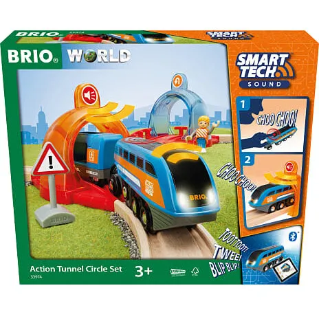 BRIO 33974 Smart Tech Sound Action Tunnel Cirkelsæt (14 dele)