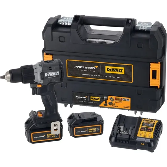 DeWalt McLaren DCD85MP2T 18V Bore-/Skruemaskine med 2x5Ah Batterier