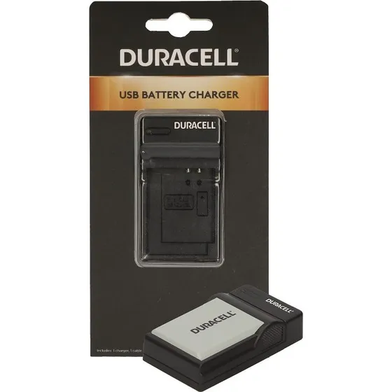Duracell DRC5906 USB-batterioplader, sort