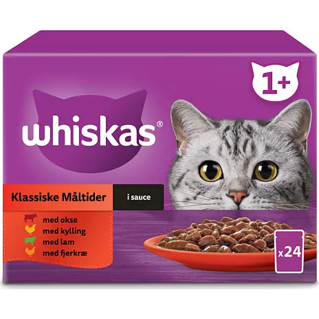 Whiskas 1+ Traditionelle Måltider 12x85 g i sovs