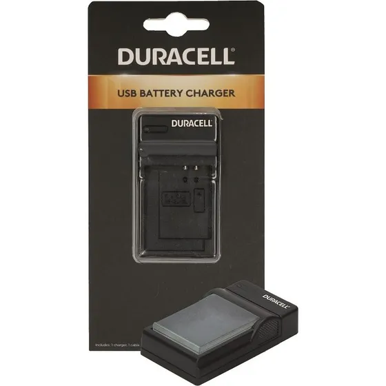 Duracell DRC5915 USB-batterioplader, sort