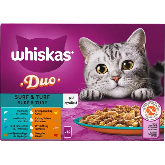Whiskas Duo Surf & Turf, 12 x 85 g