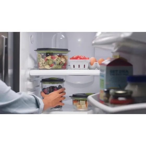 FoodSaver Oval 1,2 l Vakuum Madbeholder Sort/Transparent