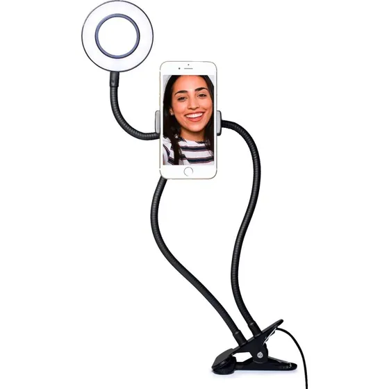ThumbsUp Universal Ring Light & Bordholder til Smartphone