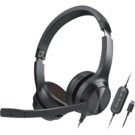 Creative Chat USB Headset med Mikrofon, USB-C, Sort
