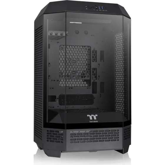 Thermaltake The Tower 300 Mini ITX/micro ATX Kabinet, Sort, Med Hærdet Glas Sidepanel