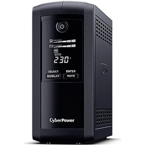 CyberPower VP1000EILCD 1000VA/550W UPS, 6 udtag, sort