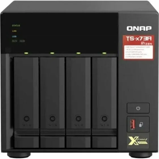 QNAP TS-473A-8G NAS, 4-bay, AMD Ryzen V1500B, 8 GB