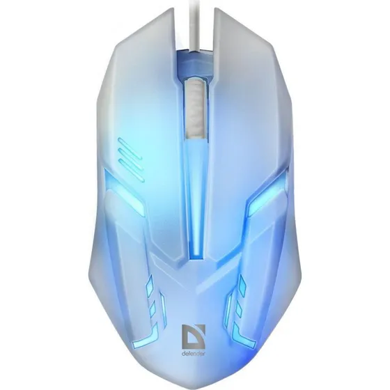 Defender Cyber MB-560L Hvid Gaming Mus med 7-Farvet Bagbelysning