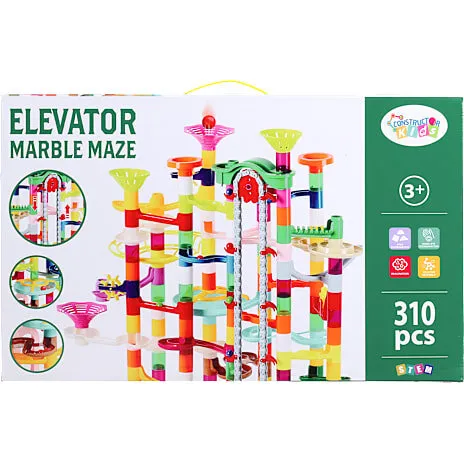 Construcktor Kids elevator kuglebane 310 dele