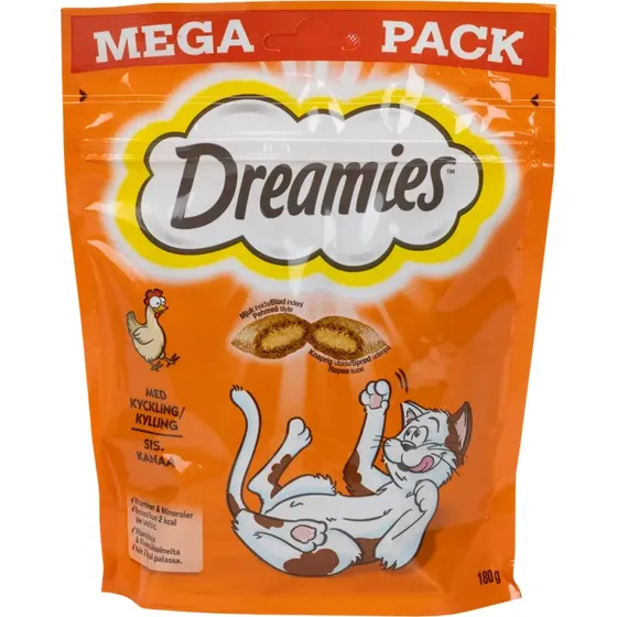 Dreamies Kattesnack kylling 180 g