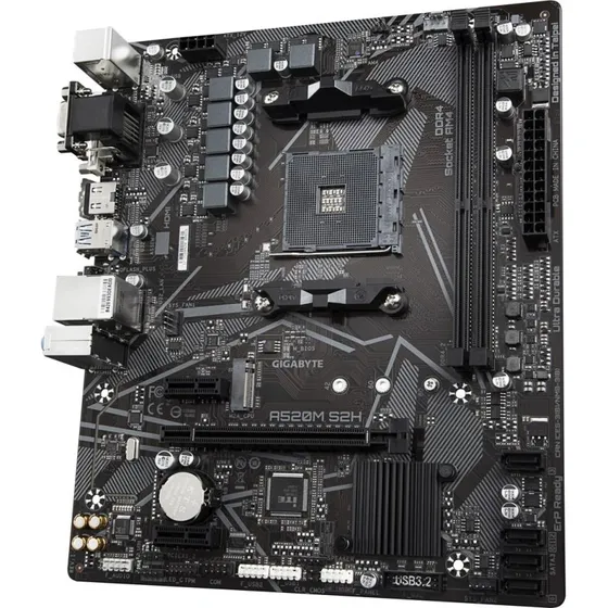Gigabyte A520M S2H micro-ATX bundkort til AMD AM4