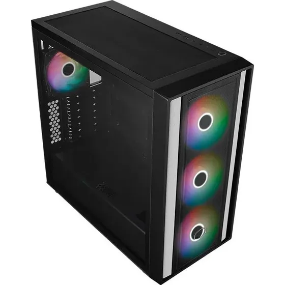 Cooler Master MasterBox 600 Lite Mid Tower, Sort, Hærdet Glas