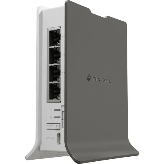 MikroTik hAP ax lite LTE6 - Wi-Fi 6, LTE Cat6, 4x Gigabit LAN, Hvid/Grøn