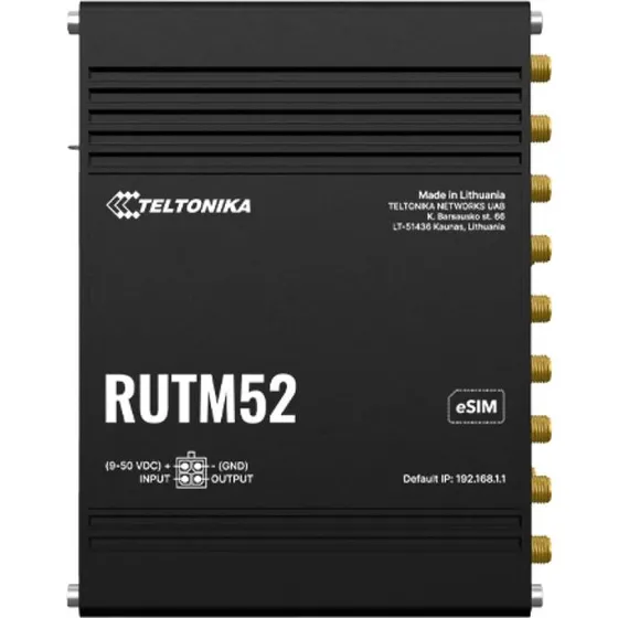 Teltonika RUTM52 5G Industriel Router – Dual 5G, Wi-Fi 5, 5x Gigabit LAN