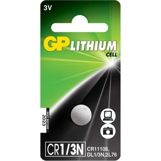 GP CR1/3N 3V Lithium Knappcelle 1-pack