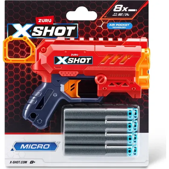 Xshot Excel Micro 2.0 Blaster (8 Darts, 24 m rækkevidde)