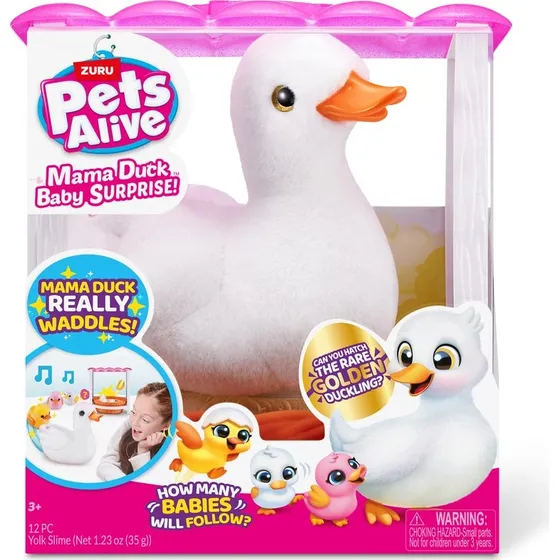 Zuru Pets Alive Mama Duck Surprise - Interaktiv ælling-udklækningsduke