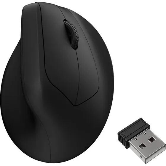 Keychron M5 Ergonomisk Trådløs Mus - Sort