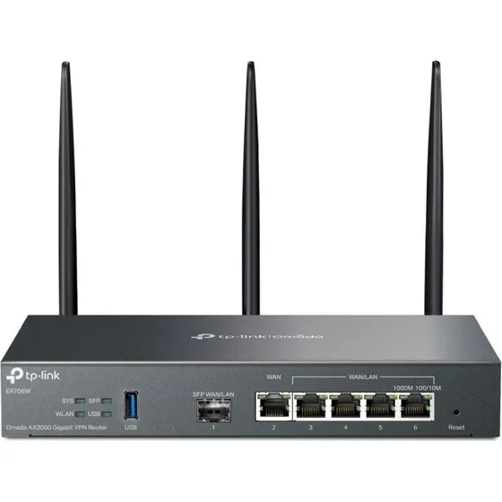 TP-Link Omada AX3000 Wi-Fi 6 VPN-router, sort
