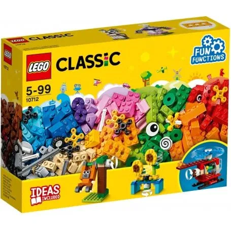 LEGO Classic 10712 – Byggeklodser & tandhjul, 244 dele