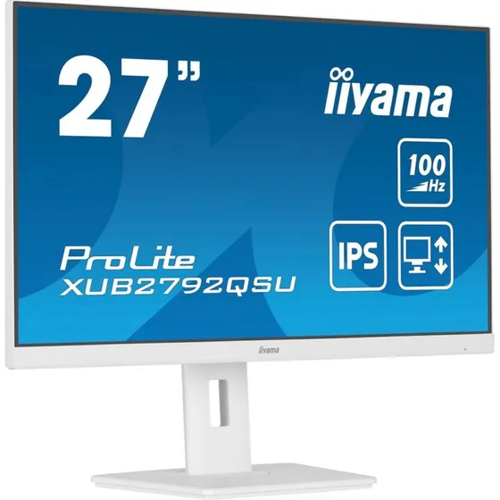 iiyama ProLite XUB2792QSU-W6 27" QHD IPS 100Hz hvid