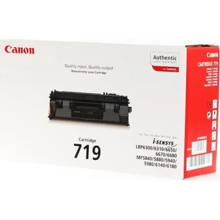Canon Toner 719 Sort, 2.100 sider, Original