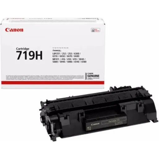 Canon CRG 719H Høj Kapacitet Sort Toner 6.400 Sider