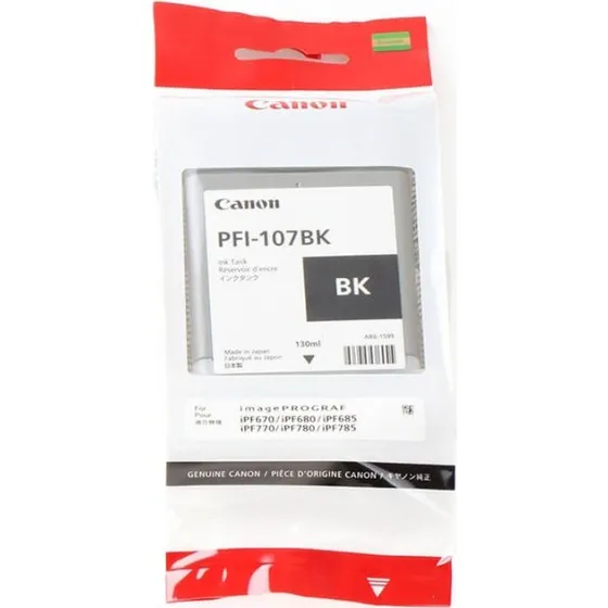 Canon PFI-107BK Sort Blækpatron 130 ml