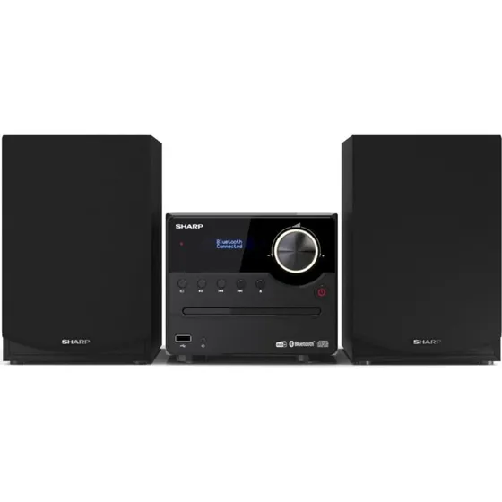 Sharp XL-B517D Hi-Fi Mikrosystem, DAB/FM/CD/MP3/USB, 15W, Sort