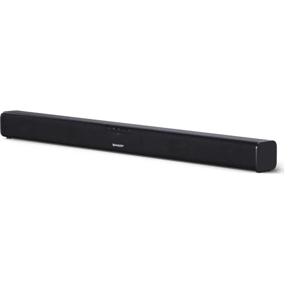 Sharp HT-SB110 Soundbar, 2.0 Slim, Sort, Bluetooth