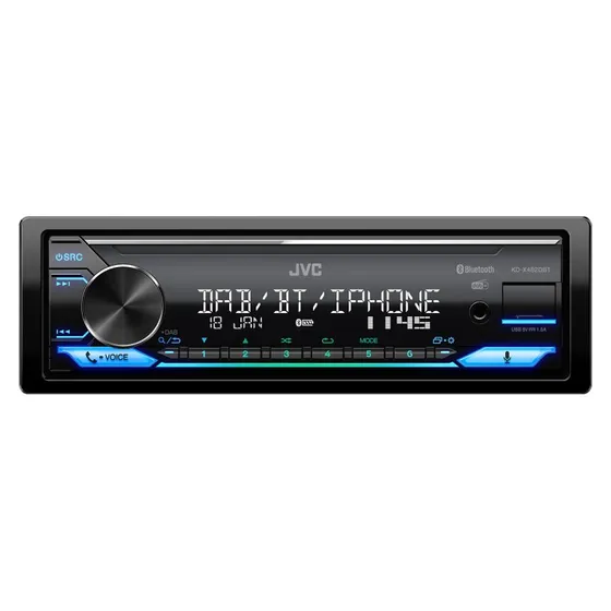 JVC KD-X482DBT Bilradio, Single-DIN, 50W x 4