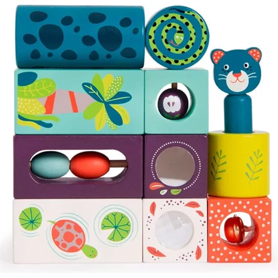 Moulin Roty Aktivitetsklodser – Dans la Jungle