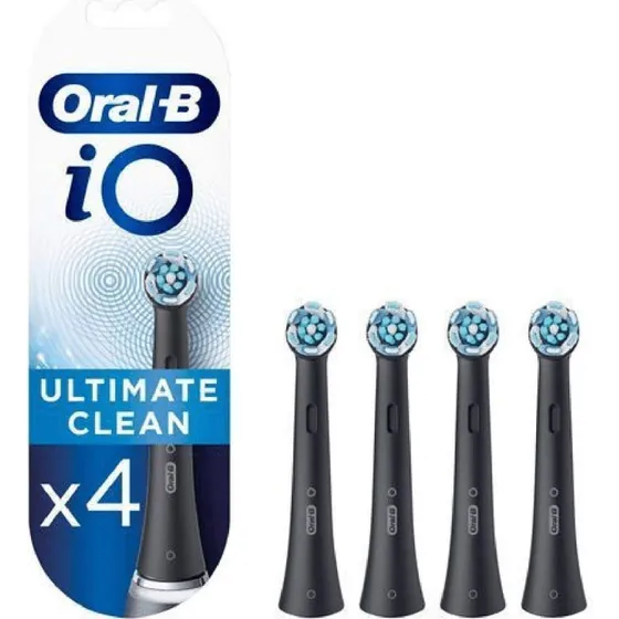 Oral-B iO Ultimate Clean Børstehoveder Sort 4 stk