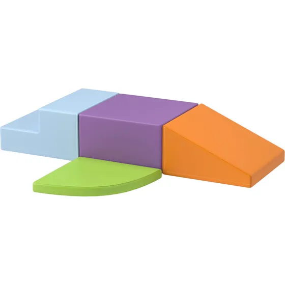 Juice blødt byggeklodssæt til børn, flerfarvet (epe-skum)