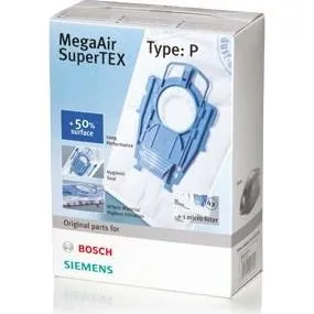 Bosch Type P Støvsugerposer 4 stk. + Mikrofilter