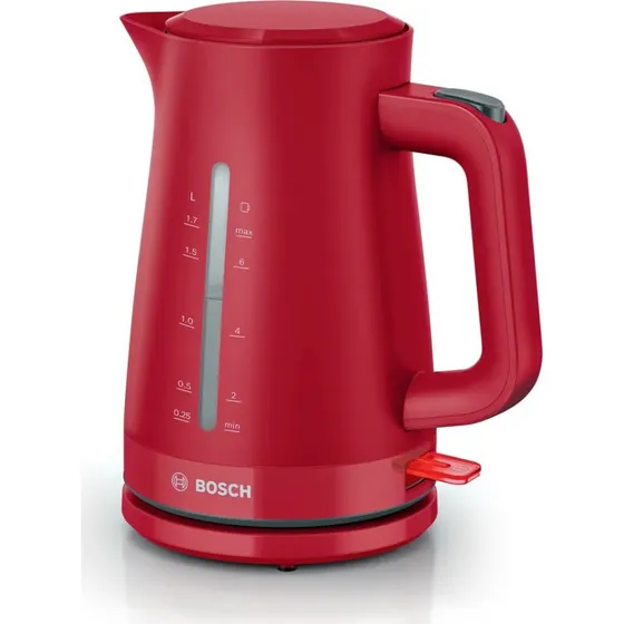 Bosch TWK3M124 Elkedel 1,7L Rød 2400W