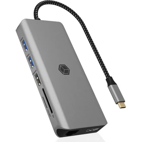 ICY BOX IB-DK4061-CPD USB-C-dockingstation med HDMI og 1GbE