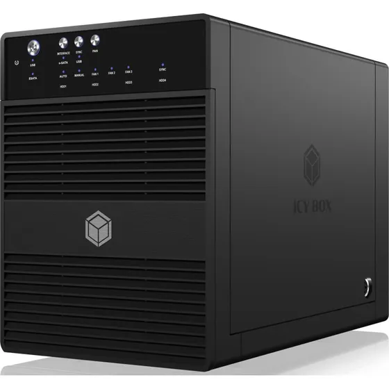ICY BOX IB-3640SU3 4-Bay SATA Harddiskkabinet med USB 3.0
