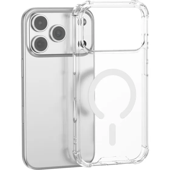 4Smarts Hybrid Ibiza Cover til iPhone 17 Pro Max - Transparent, MagSafe-kompatibel