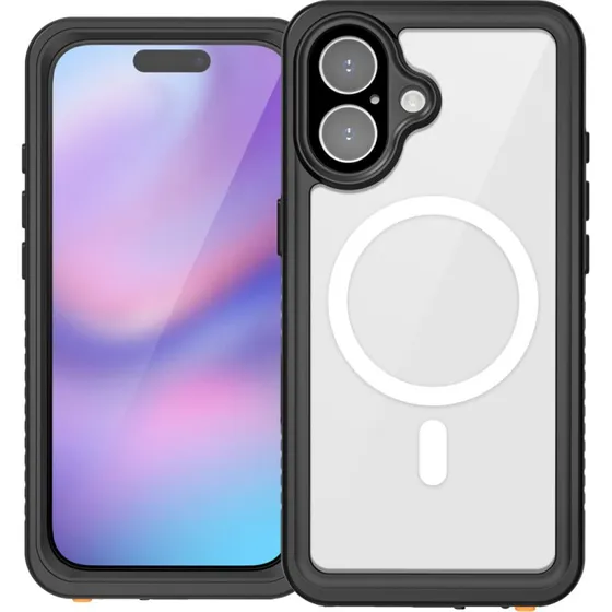 4smarts iPhone 17 Cover Sort, IP68 vandtæt & MagSafe kompatibel