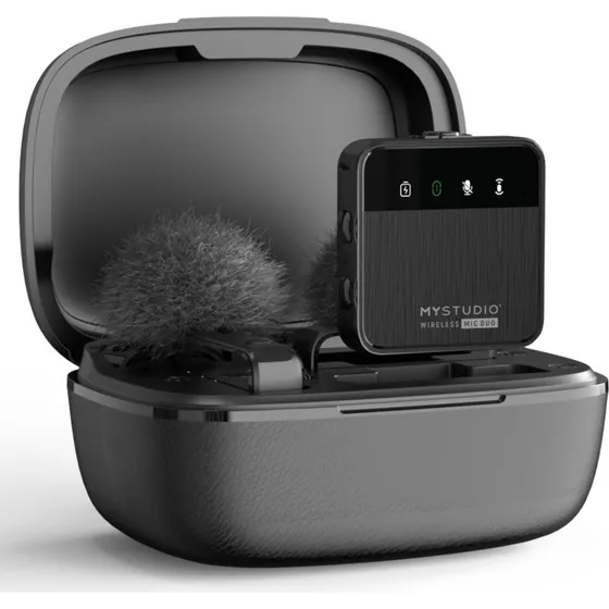 Easypix MyStudio Wireless MIC DUO Trådløs -38dB Sort