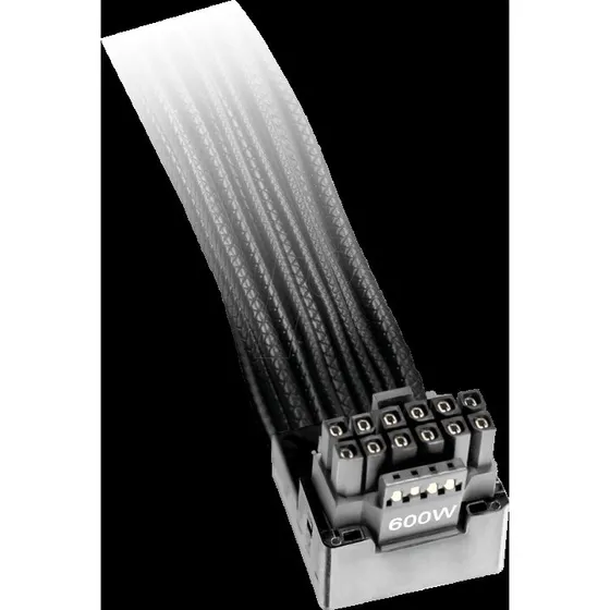 be quiet! 12VHPWR 90° Reverseret Kabel 70 cm Sort