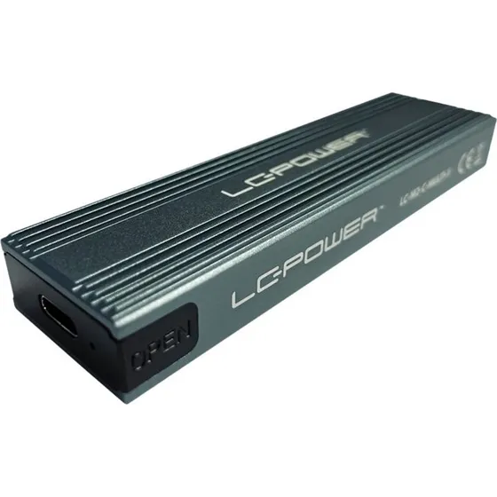 LC Power LC-M2-C-MULTI-3 M.2 SSD Kabinet USB 3.2 (Gen 2x1) Sort