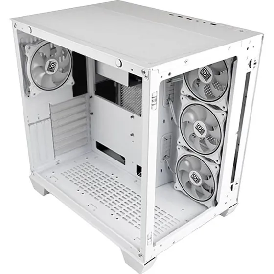 LC Power Stormwatch_X 807W Hvid Mid Tower Gaming Kabinet